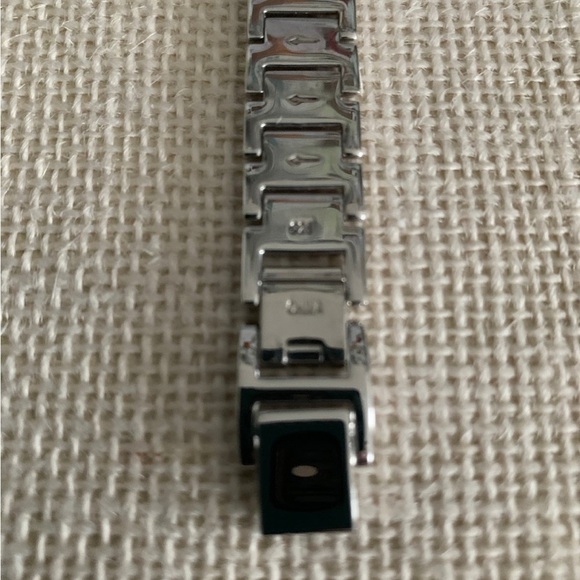 Ecclissi Sterling 1/4 ct tw Diamond Watch with interchangeable 3 Leather Bands - Picture 7 of 7